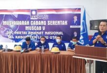 Penguatan Kader, DPD PAN Luwu Utara Gelar Musyawarah Cabang V DPC