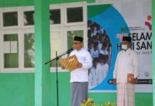 Bupati Luwu Timur Pimpin Upacara Peringatan Hari Santri Tahun 2021