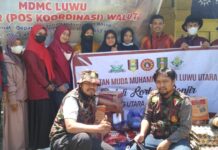 Dari Hasil Galang Dana, AMM dan Tapak Suci Luwu Utara Salurkan Logistik di Tiga Lokasi Berbeda