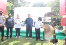 Dukung RTH Pemda, Bank Sulselbar Tata Lapangan Merdeka Malili