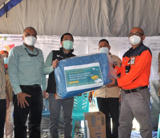 PT VALE Bantu Korban Banjir di Kabupaten Luwu