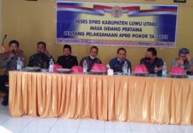 Kapolsek Malangke Hadiri Reses DPRD Luwu Utara Masa Sidang Pertama