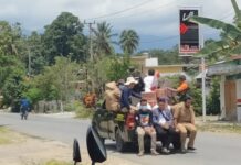 Peduli Bencana Luwu, Pemdes Sindu Agung Keliling Kampung Galang Dana