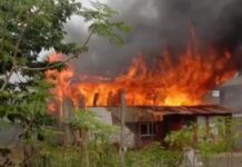 Satu Rumah Terbakar di Nuha Luwu Timur