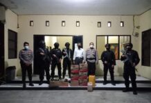 Jelang Pilkades, Polsek Wotu Gelar Operasi Miras
