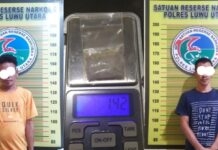Satresnarkoba Polres Luwu Utara Ringkus Dua Tersangka di Sidrap