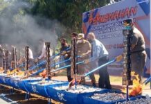 Bea Cukai Malili Musnahkan Jutaan Batang Rokok Ilegal