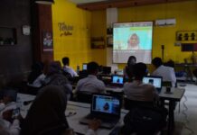 Akibat Jembatan Miring Belum Bisa Dilalui, Cakep Luwu Utara Pendampingan OJT2 Lewat Zoom