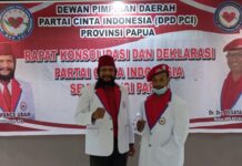 Hendrik Yance Udam: PCI Merupakan Sarana Politik Untuk Melahirkan Pemimpin Bangsa dan Negara Berkualitas