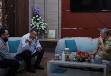 Didampingi Kadis Perhubungan, Bupati Pinrang Terima Kunjungan Syahbandar Parepare