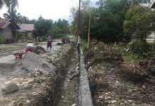 Masih Proses LPSE, Proyek Drainase di Tomoni Sudah Dikerjakan