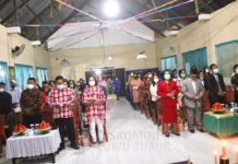 Perayaan Natal FKSG, Senfry Ajak Jemaat Sukseskan Program Vaksinasi Covid-19