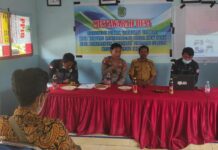 Hadiri Musyawarah di Desa Rawamangun, Kapolsek Sukamaju Ajak Warga Ikuti Vaksin Massal