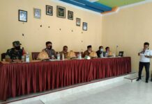 Hadiri Rapat Verifikasi dan Validasi News DTKSB, Bhabinkamtibmas Polsek Sukamaju Sampaikan Imbauan