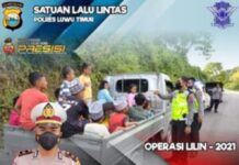 Catat ! Ops Lilin 2021, Mobil Bak Terbuka Dilarang Muat Orang