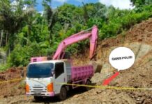 Garap Tambang Ilegal ? Dua Excavator Satu Dump Truck Disegel Polisi di Luwu Timur !