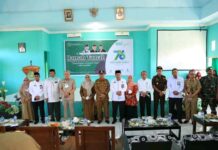 Bupati Luwu Timur dan Pimpinan DPRD Hadiri Peringatan HAB ke 76