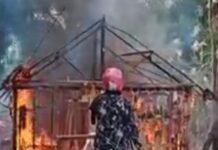 Kebakaran Hanguskan Satu Rumah Warga di Ujung Kampung Meli Baebunta