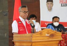 Bupati Budiman Harap PMI Lutim Tingkatkan Kapasitas Pengurus