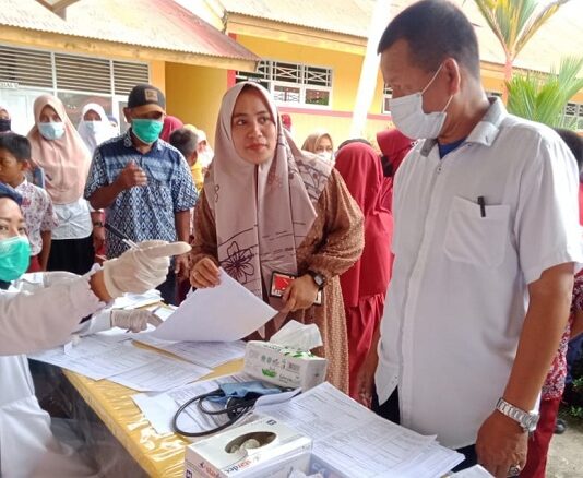 Dukung Siswa Merdeka Belajar, UPT SD 104 Laba Gelar Vaksinasi Pertama