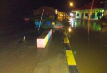 Sungai di Burau Meluap, Sejumlah Rumah dan Jalan Tergenang Banjir