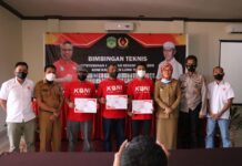 Kadis Parmudora Buka Bimtek Penyusunan Laporan Keuangan Cabor KONI