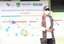 Bupati Luwu Timur Resmikan Gerai Unit Transfusi Darah Sorowako