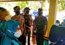 Kapolres Luwu Timur Bersama Forkopimda Tinjau Giat Vaksinasi Anak