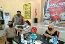 Polres Morowali Utara Mulai di Vaksin Booster, Ini kata Kapolres