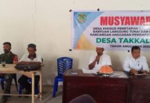 Pemdes Takkalala Gelar Musdes khusus Penetapan Calon Penerima BLT dan Penetapan APBDes 2022