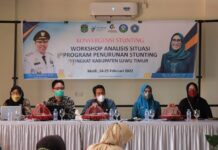 Dinas Kesehatan Lutim Gelar Workshop Percepatan Penurunan Stunting