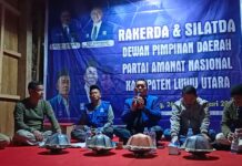 Gelar Rakerda dan Silatda, Ketua DPD PAN Luwu Utara Optimis PAN Akan Menjadi Partai Idola Masyarakat
