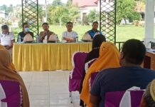 Hadiri Sosialisasi, Kapolsek Malangke : Pihak Kepolisian Berkewajiban Mengawasi Penggunaan Bantuan Stimulan