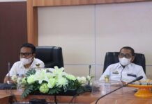 Sekda Lutim Ikuti Lauching Core Value berAKHLAK dan Employer Branding ASN Secara Virtual