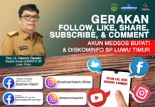 ASN dan Upah Jasa Diminta Follow, Like dan Share Informasi Pemda. Lutim di Medsos
