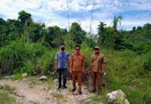 Sekretaris BPBD Morowali Utara Tinjau Lokasi Pembangunan Kantor Baru