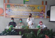 Gelar Workshop, Kepala Bappelitbangda Luwu Utara : Pencegahan Stunting Prioritas Pembangunan Nasional