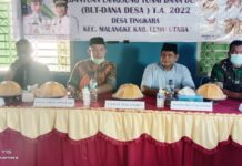 Hadiri Penyaluran BLT-DD di Desa Tingkara, Ini Harapan Camat Malangke Kepada Penerima