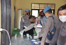 Bidpropam Polda Sulteng Tes Urine Personel Polres Morowali Utara