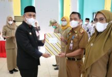 Bupati Luwu Timur Serahkan 482 SK PPPK dan Surat Persetujuan Pencantuman Gelar