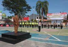 Bupati Luwu Timur Jadi Irup Apel Pasukan Operasi Ketupat 2022