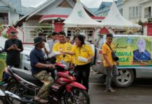 Golkar Morut Bagikan Takjil, Bantuan Dana untuk Imam Masjid dan Penceramah Safari Ramadhan