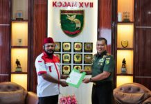 Gercin Indonesia Bahas Rakernas I di Papua Saat Temui Mayjen Teguh Muji Angkasa