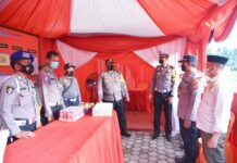 Kapolres Morowali Utara Tinjau Langsung Pospam dan Posyan Lebaran