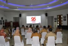 Pemkab. Lutim Ikuti Peringatan ke XXVI Hari Otonomi Daerah Tahun 2022 Secara Virtual