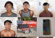 Polsek Malili Tangkap 4 Â Pencuri Motor, Laptop dan Mesin Traktor, Pelaku Juga Bobol Kantor Desa Tawakua !