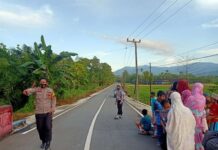 Antisipasi Balap Liar, Personel Polsek Baebunta Gencar Patroli