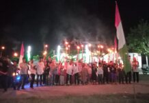 Sambut Idulfitri 1443 H, Kades Pincepute Bersama Ratusan Warga Takbir Keliling Dengan Bawa Obor