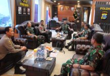 Panglima TNI Silaturahmi ke Polda Sulteng, Perkuat Sinergitas TNI Polri