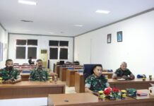 Dandim 1403 Sawerigading Ikut Pertemuan Penyaluran BLT Secara Virtual